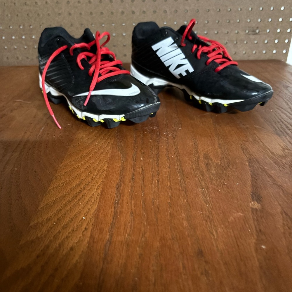 Nike Kids Cleats. Black with White accents